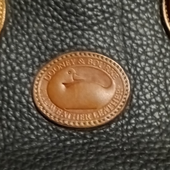 Vintage Dooney and Bourke Satchel All Weather Leather Handbag Purse - Picture 2 of 9